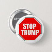 "STOPPEN Sie TRUMPF" 2,25 Zoll Button (Vorne & Hinten)