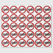 Stoppen Sie Trumpf Geschenkpapier (Flach)