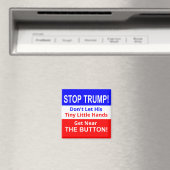 Stoppen Sie TRUMPs winzige Kleine Hand Square Magn Magnet (In Situ (Geschirrspüler))