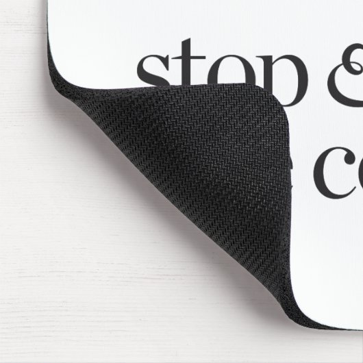 Stoppen Sie u. riechen Sie die Plätzchen Mousepad (Ecke)