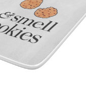 Stoppen Sie u. riechen Sie die Plätzchen Schneidebrett (Ecke)