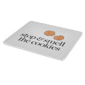 Stoppen Sie u. riechen Sie die Plätzchen Schneidebrett (Ecke)