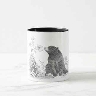 Stoppen Sie und riechen Sie die Blumen-Tasse Tasse