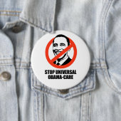 Stoppen Sie universelle Obama-Sorgfalt Button (Beispiel)