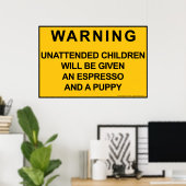 Stoppen Sie verlorene Kinder Poster (Heimbüro)