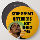 Stoppen Sie Wiederholungs-Straftäter - Antibarack Button (Vorne & Hinten)