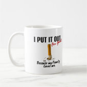 Stoppen Sie zu rauchen mich setzen es heraus Kaffeetasse (Links)