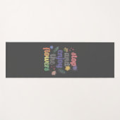 Stoppen und genießen Sie die Blume Yogamatte (Vorderseite (Horizontal))