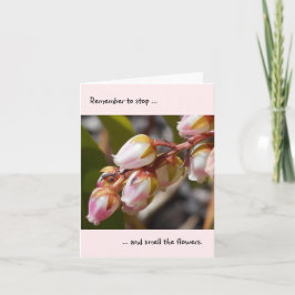 Stoppen und Riechen der Blume Note Card Karte