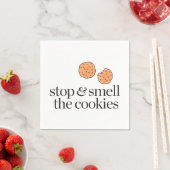 Stoppen und Riechen der Cookies Serviette (Beispiel)