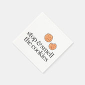 Stoppen und Riechen der Cookies Serviette (Ecke)