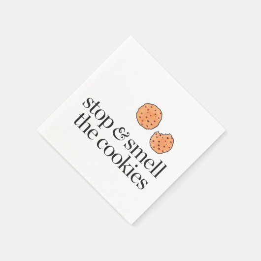 Stoppen und Riechen der Cookies Serviette (Ecke)