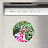 Stoppen und Riechen der Rose Foto Magnet (In Situ (Geschirrspüler))