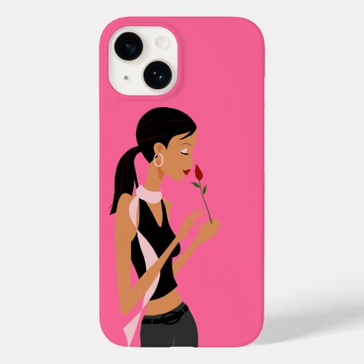 Stoppen und Riechen der Rose Telefongehäuse Case-Mate iPhone Hülle (Rückseite)