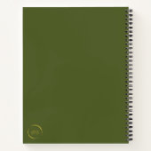 Stoppen und riechen Sie das Blume-Notebook Notizblock (Rückseite)