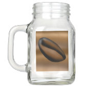 Stoppen und riechen Sie den Kaffee Mason Jar Tasse (Rückseite)