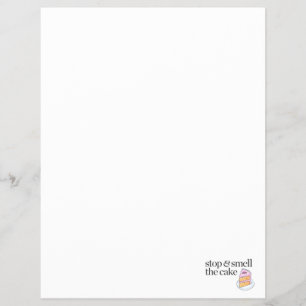 Stoppen und riechen Sie den Kuchen Flyer