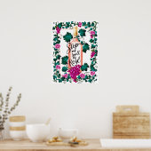 Stoppen und riechen Sie den Roséwein nach Maß Poster (Küche)