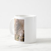 Stoppen und riechen Sie die Blume Kaffeetasse (Vorderseite Links)