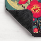 Stoppen und riechen Sie die Blume Mousepad (Ecke)