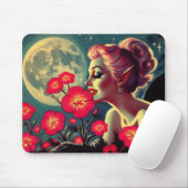 Stoppen und riechen Sie die Blume Mousepad (Mit Mouse)