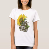 Stoppen und riechen Sie die Blume Sonnenblume T-Shirt (Vorderseite)