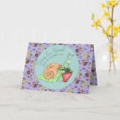 Stoppen und riechen Sie die Erdbeeren, die sich se Karte (Gelbe Blume)