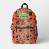 Stoppen und riechen Sie die Erdbeeren Schneckenmus Bedruckter Rucksack (Vorderseite)