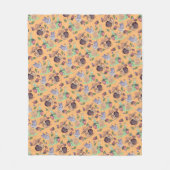 Stoppen und riechen Sie die Erdbeeren Schneckenmus Fleecedecke (Vorderseite)