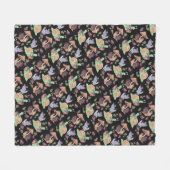 Stoppen und riechen Sie die Erdbeeren Schneckenmus Fleecedecke (Vorderseite (Horizontal))