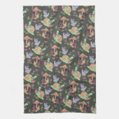 Stoppen und riechen Sie die Erdbeeren Schneckenmus Geschirrtuch (Vertikal)