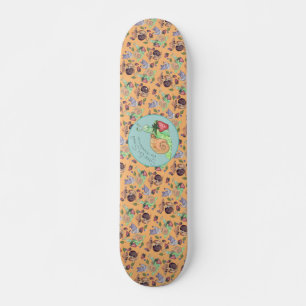Stoppen und riechen Sie die Erdbeeren Schneckenmus Skateboard