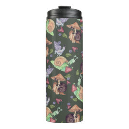 Stoppen und riechen Sie die Erdbeeren Schneckenmus Thermosbecher