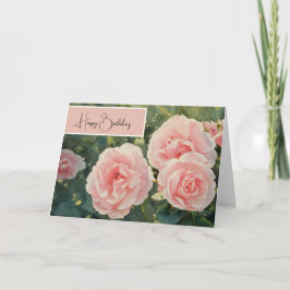 Stoppen und riechen Sie die Rose - Geburtstagskart Karte