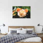 Stoppen und riechen Sie die Rose Leinwanddruck (Insitu (Schlafzimmer))