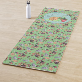 Stoppen und riechen Sie die Strawberries Schnecken Yogamatte