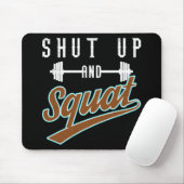 Stoppen und Squat - Leg Day Workout Motivierend Mousepad (Mit Mouse)