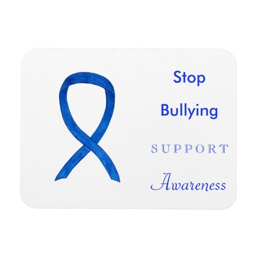 Stoppen von Bullying Awareness Ribbon Custom Magne Magnet (Horizontal)