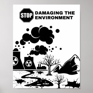 Stoppen von Umweltschäden Poster