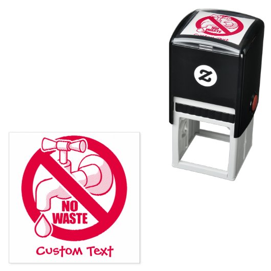 Stoppen von Wasserabfällen Permastempel (Beispiel)