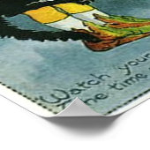 Stoppkarte des Schritts ansehen Poster (Ecke)