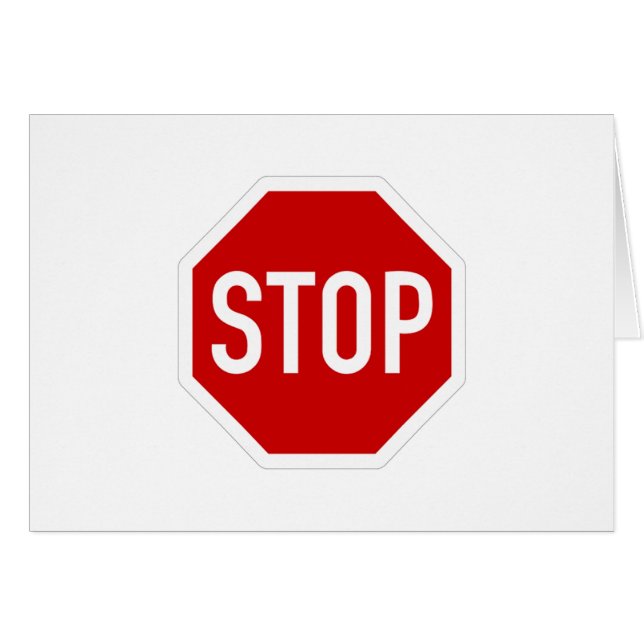 Stoppschild (Vorderseite (Horizontal))