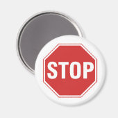Stoppschild-Design! Einzigartiges cooles Design! Magnet (Vorderseite/Rückseite)