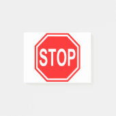 Stoppschild-Endsymbol-Endikonen-Rot-Stoppschild Post-it Klebezettel (Vorderseite)