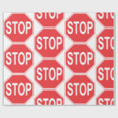 Stoppschild Geschenkpapier (Flach)