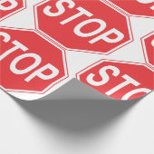 Stoppschild Geschenkpapier (Ecke)