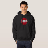 Stoppschild Hoodie (Vorne ganz)
