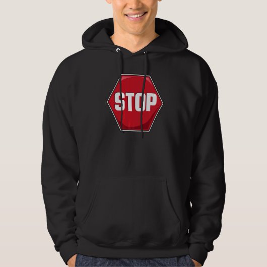 Stoppschild Hoodie (Vorderseite)