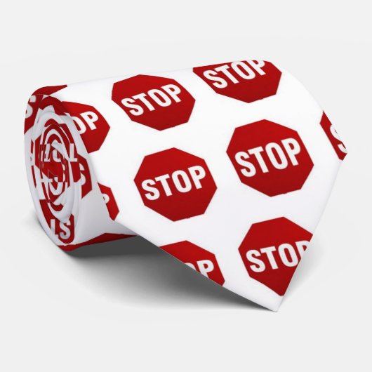 Stoppschild Krawatte (Gerollt)