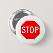 Stoppschild kundengerecht button (Vorne & Hinten)
